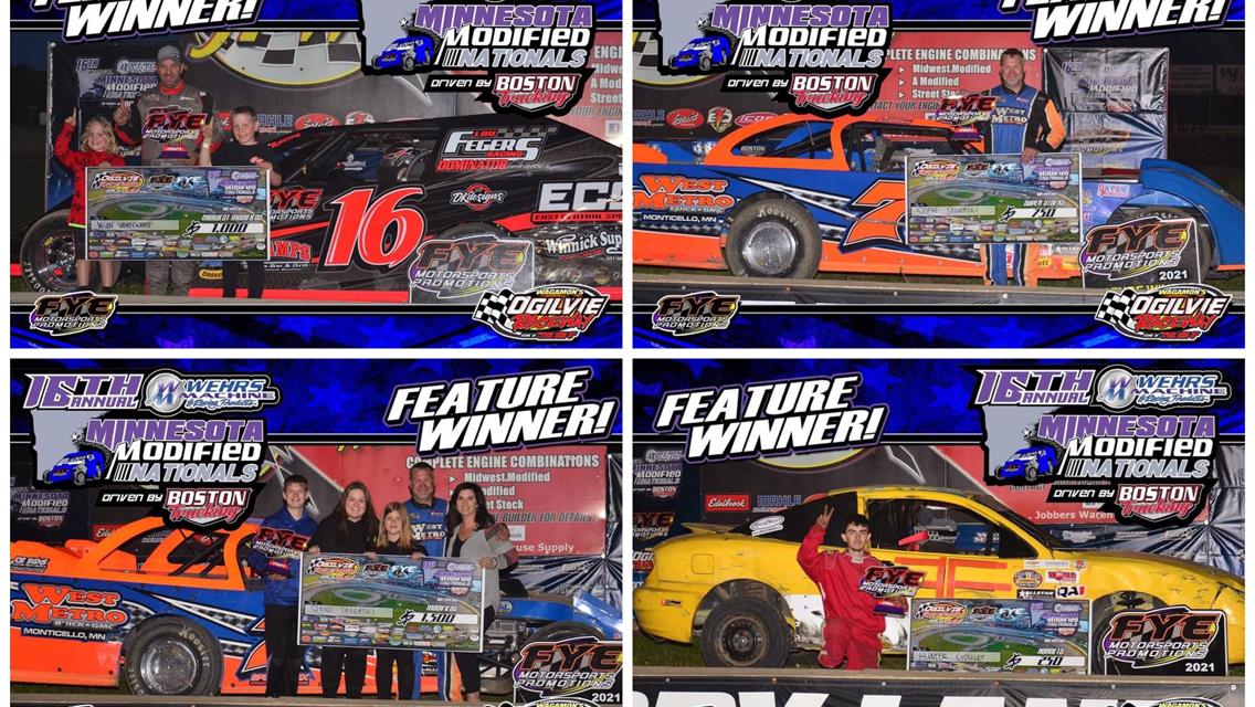 VandeKamp and Goulet Take Wins on Night 1 of MN Mod Nationals, while Sabraski Doubles Up