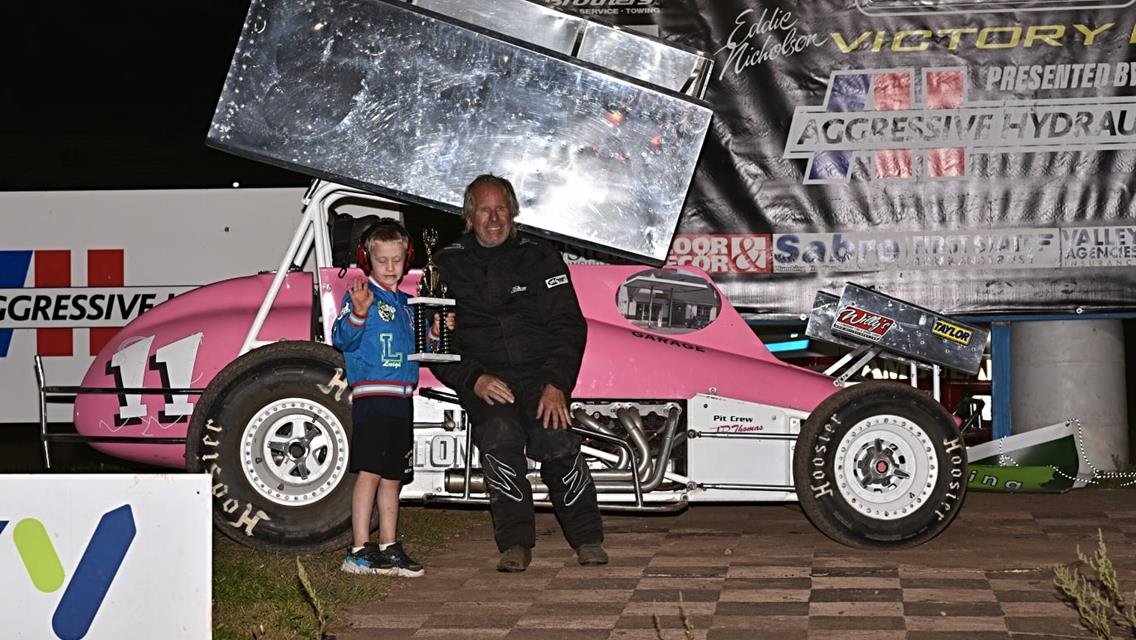 NVSR Regular Dave Stone Gets Top Spot in IMCA Oldtimers Feature!!