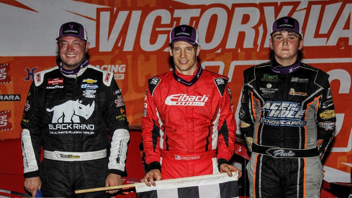 MATT HIRSCHMAN DRIVES TO VICTORY IN 35TH ANNUAL TRIBUTE TO TOMMY DRUAR AND TONY JANKOWIAK 110