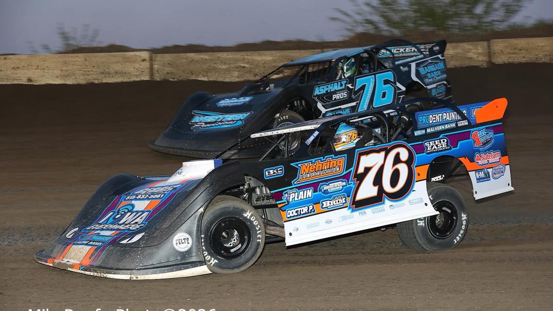 Stuart International Speedway (Stuart, IA) – Malvern Bank West Series – May 3, 2026. (Mike Ruefer photo)