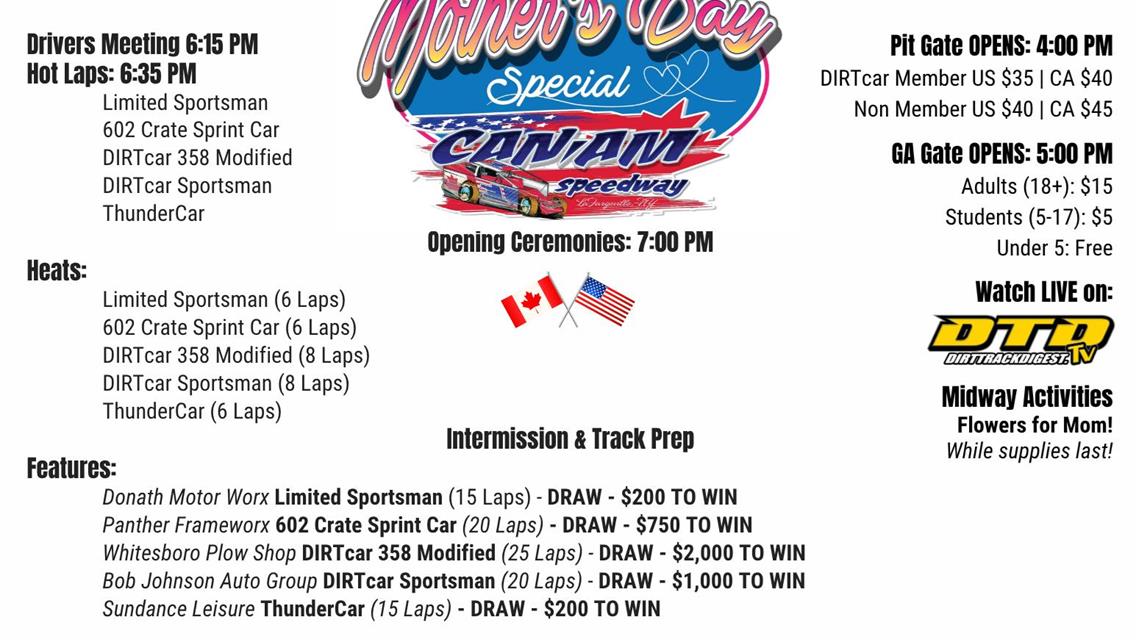 It's Race DAY at Can-Am Speedway!