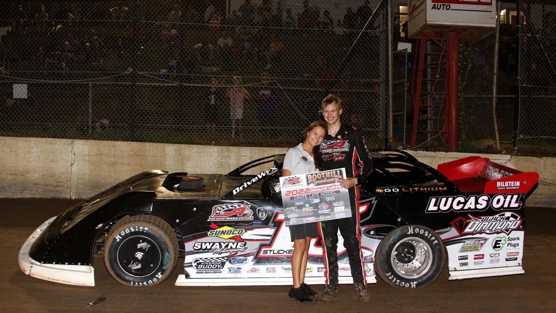 Rain Doesn&#39;t Stop King of The Hill.  Pursley and Cummings win Factory Stocks Prelims, Stuckey takes home first Crate Late Model Feature!