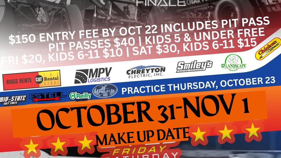 POSTPONED ONE WEEK 38TH ANNUAL SHORT TRACK NATIONALS