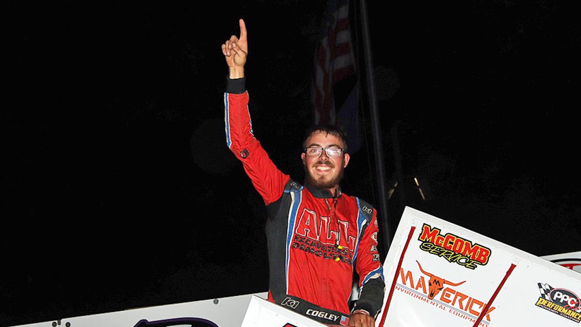 ALEX COGLEY WINS HIS FIRST FEATURE OF THE SEASON AND WARD TAKES HOME THE CHAMPIONSHIP