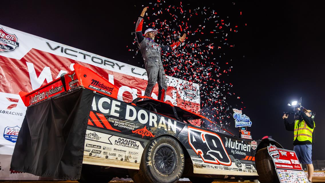 Davenport Makes History with 95th Career Lucas Oil Late Model Dirt Series Victory