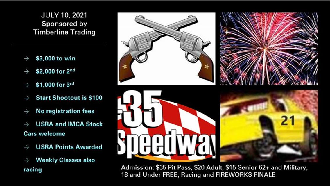Show Me Stock Car Shootout July 10, 2021 $3,000 to Win