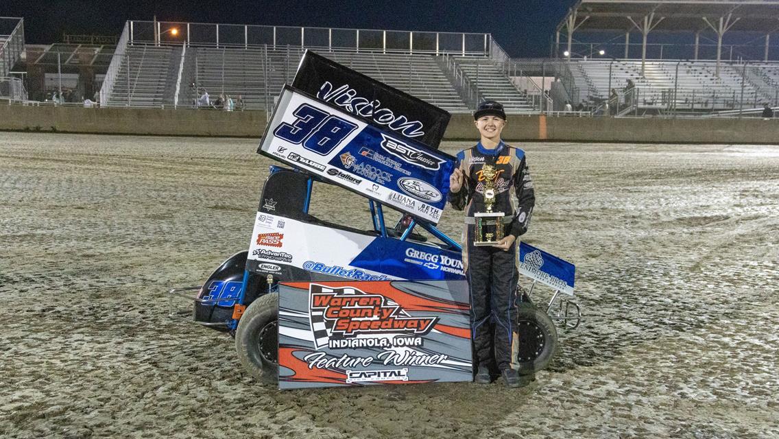Brantley "The Bullet" Tjaden Dominates A-Class Wing Micro Sprint with Three Consecutive Wins