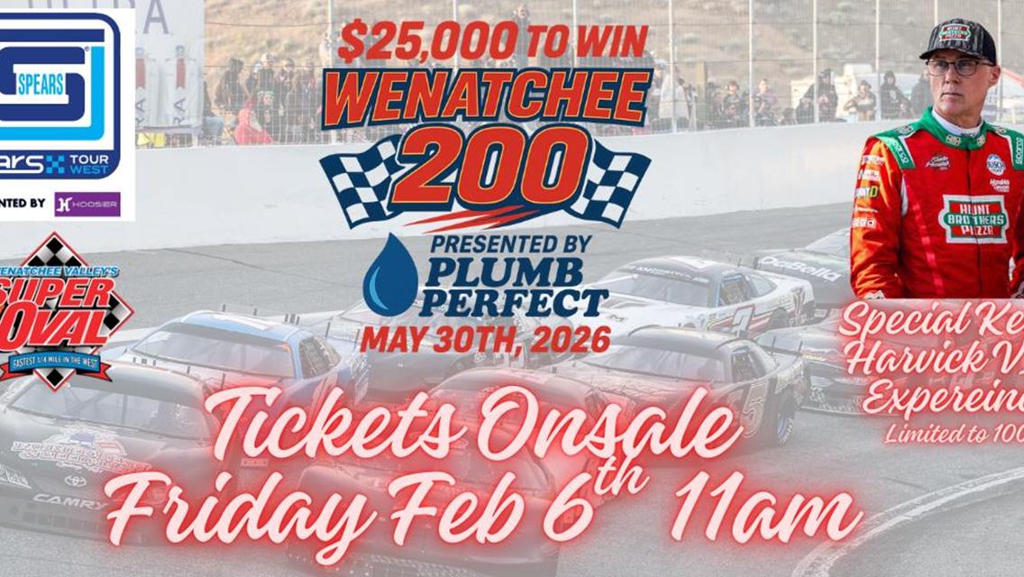 Wenatchee 200 Tickets On-Sale Friday February 6th