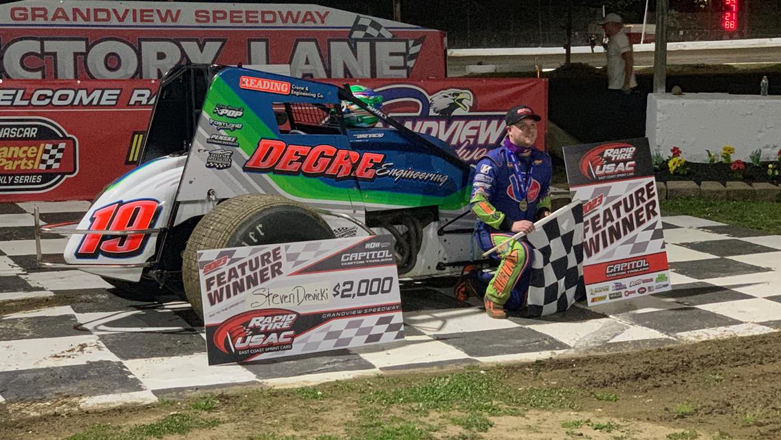 Drevicki Returns to USAC East Coast Victory Lane at Grandview!