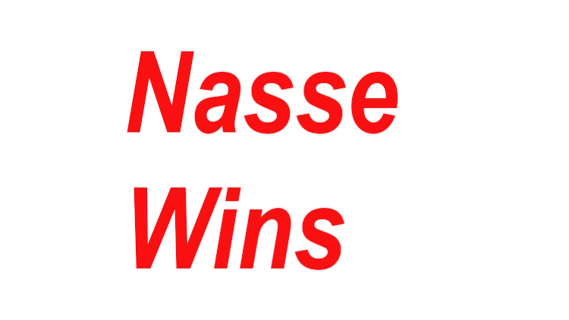 Nasse wins Snowball, Sutton 2d, Garcia 3rd.