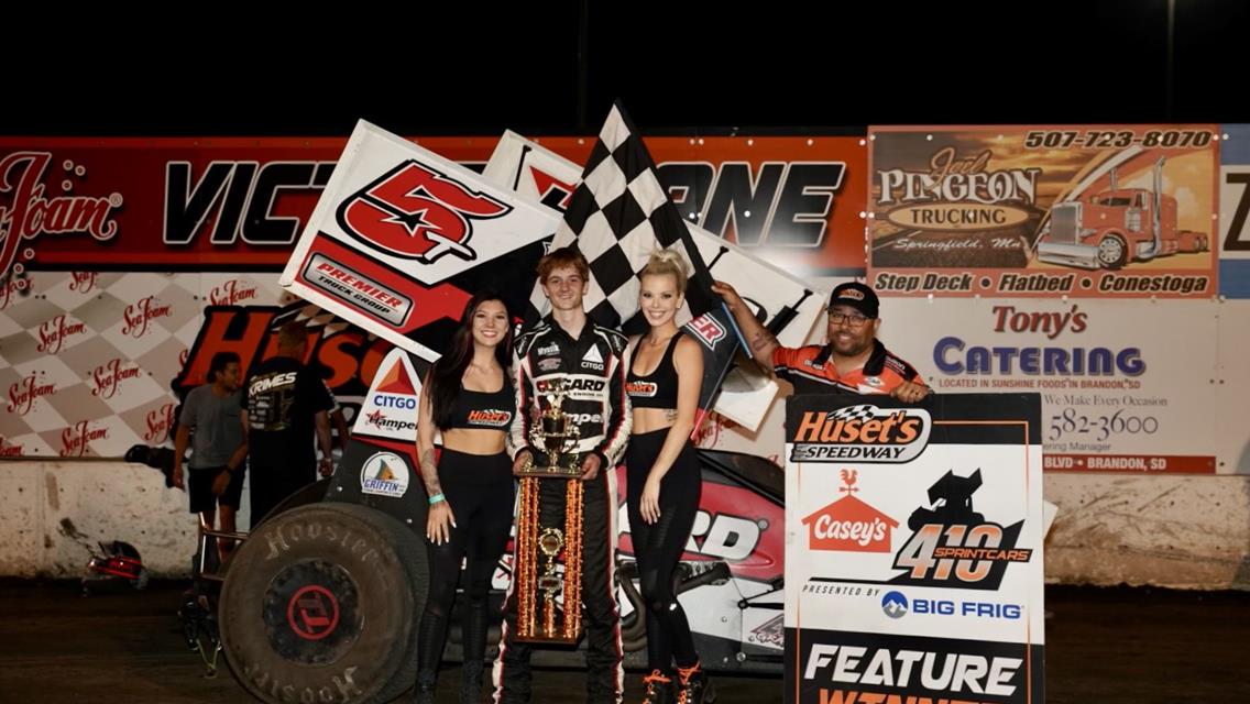 Timms Earns $10,000 Bonus With Win at Huset’s Speedway; Bosma and Olivier Also Triumphant During The Border Battle presented by Dakota Supply Group