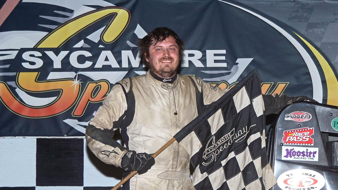 "Baran uses late race traffic to win at Sycamore"