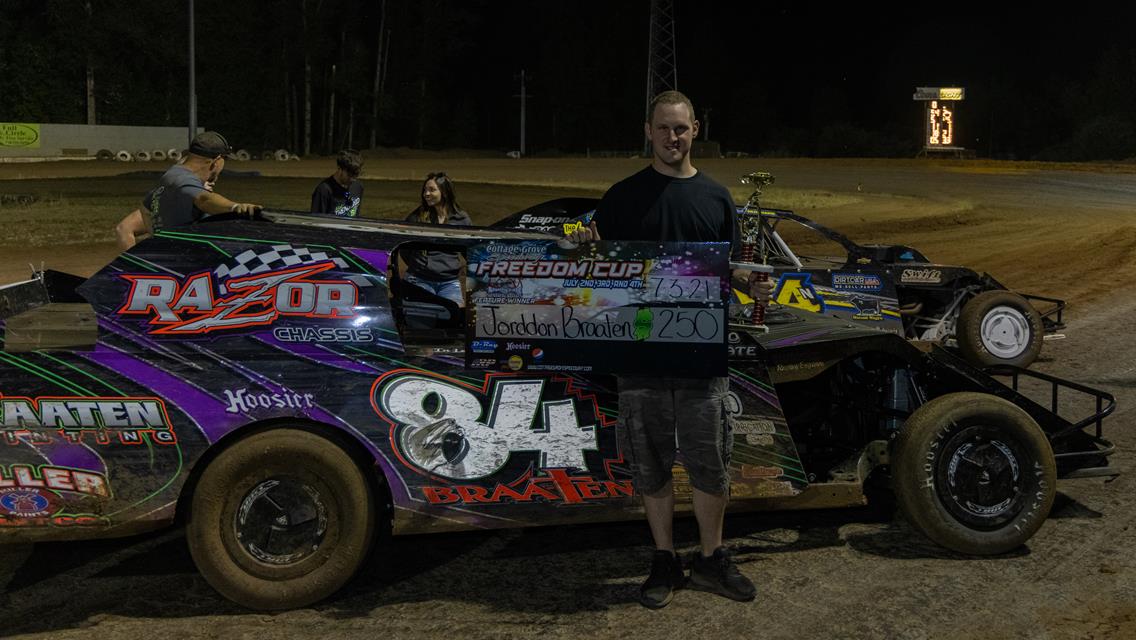 Trenchard Repeats At Night Two Of Freedom Cup; D. Hibbard And Braaten Also Score Cottage Grove Victories