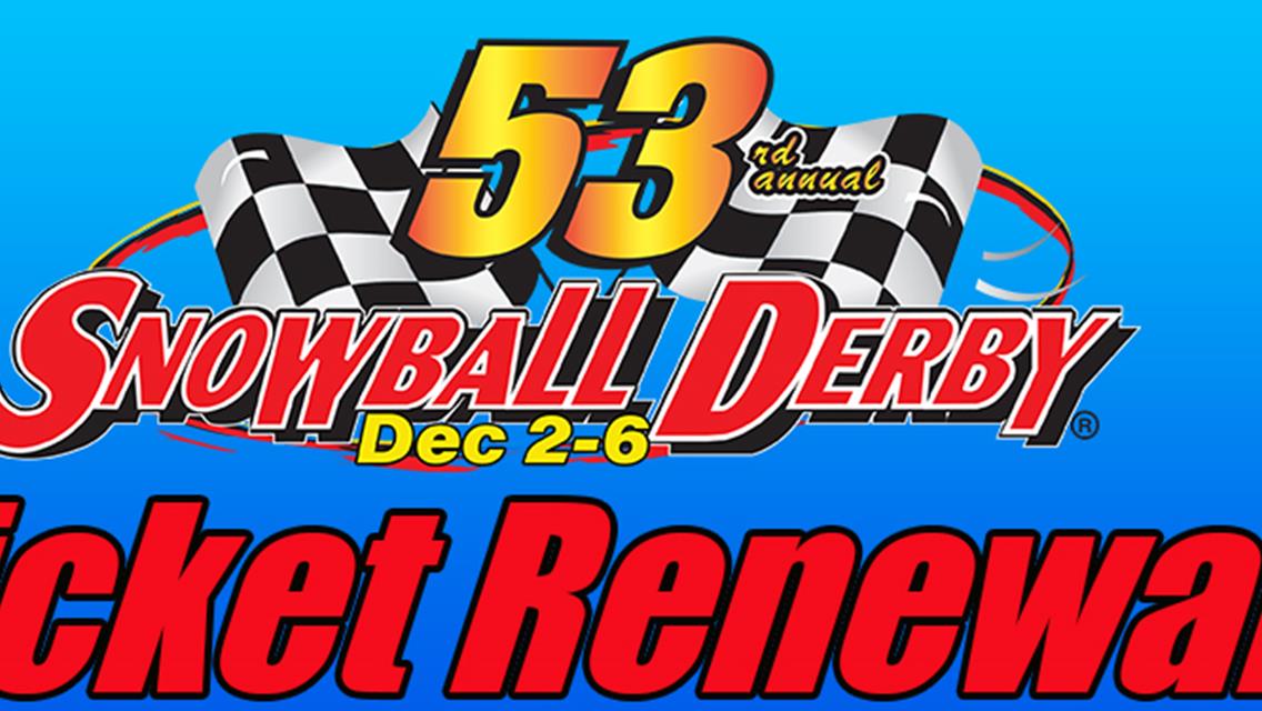 Snowball Ticket Renewals to Start June 1st