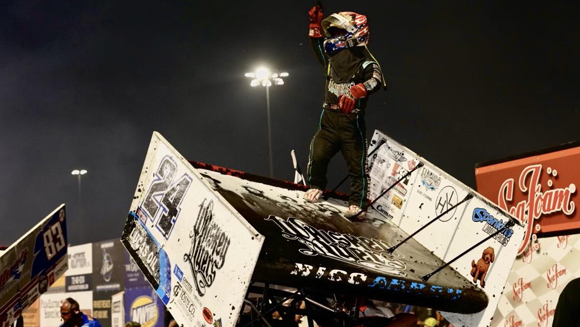 Abreu and Ferguson Victorious at Huset’s Speedway During Northwest Tire Inc. High Limit Sprint Car Series Presented by Bank Midwest Event