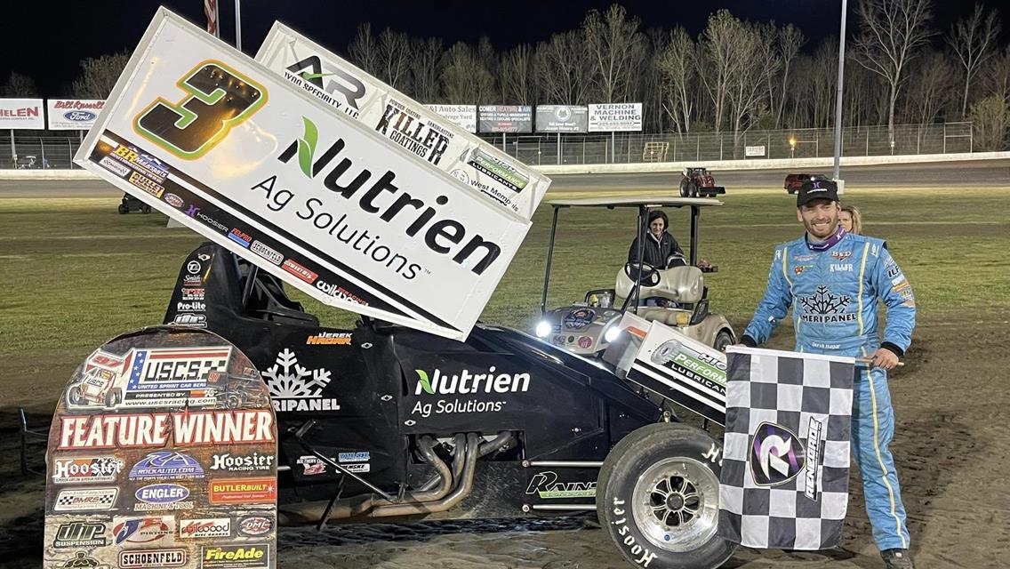Hagar Wins USCS Series Speedweek Opener at Benton Speedway