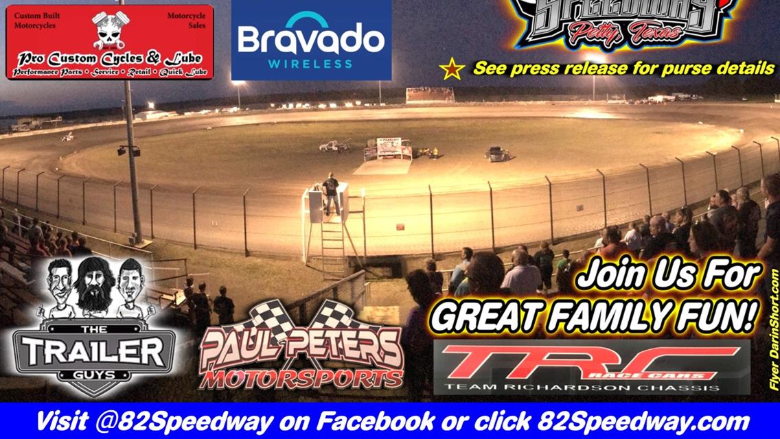 OUR NEXT EVENT is SATURDAY MAY 1st - USRA MODS, LTD MODS, FACTORY STOCKS; PLUS TX Stocks, ECO MODS &amp; ECO STOCKS!