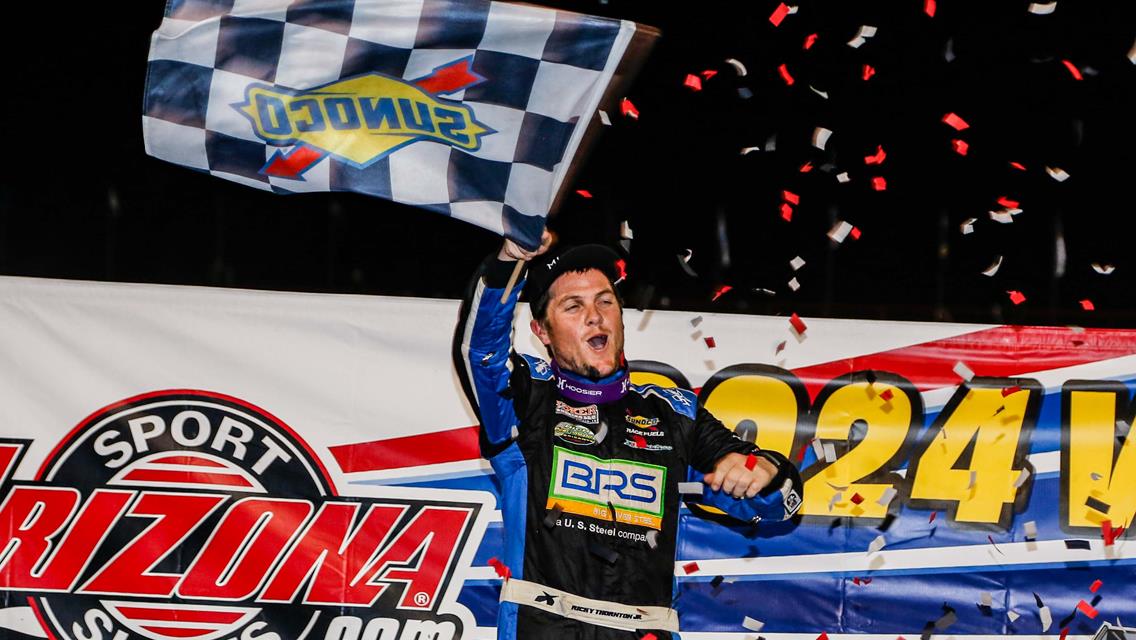 Thornton repeats on Night 2, taking Gibson Tribute at Lucas Oil Show-Me 100 Presented by Missouri Division of Tourism