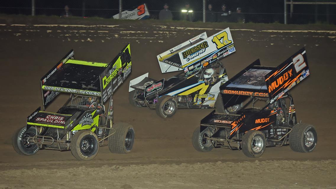 Terry McCarl (24), Bill Balog (17B) an Danny Lasoski (2) at Eagle (Rob Kocak Photo)