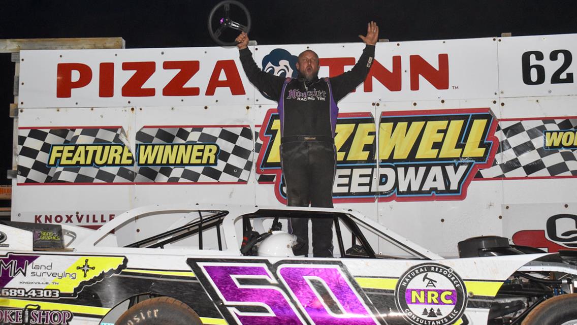 Odie Overholt takes the win