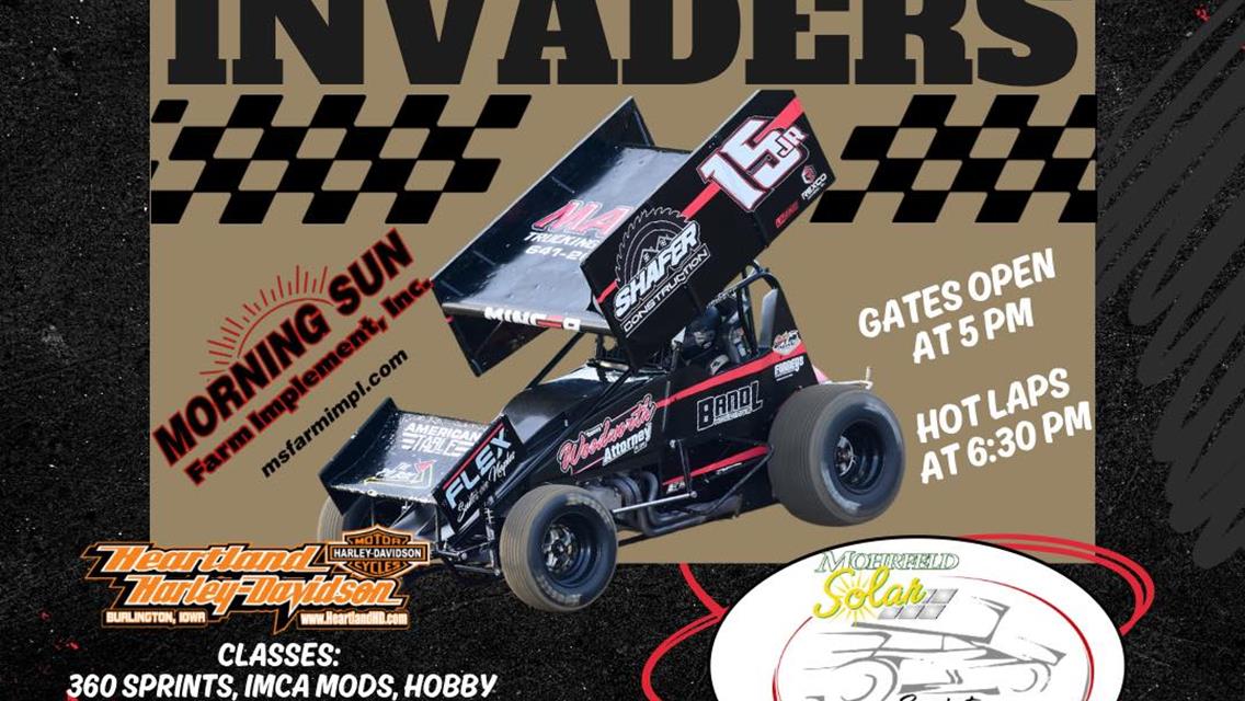 Mohrfeld Solar Sprint Invaders Open 18-Race 2026 Season with 34 Raceway Saturday!