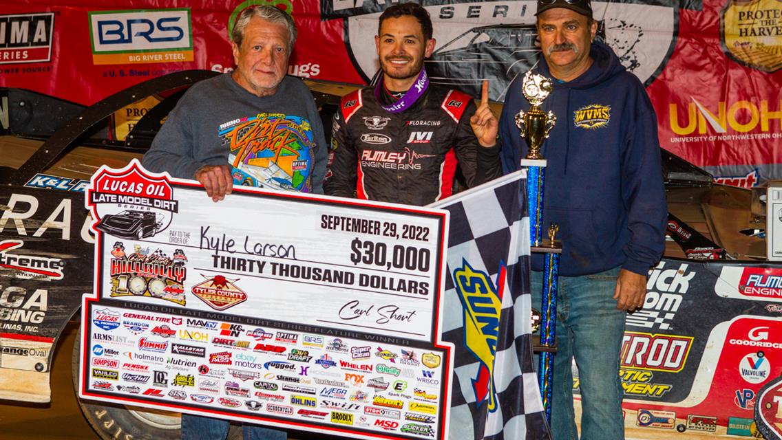 Larson Drives to First Career Hillbilly Hundred