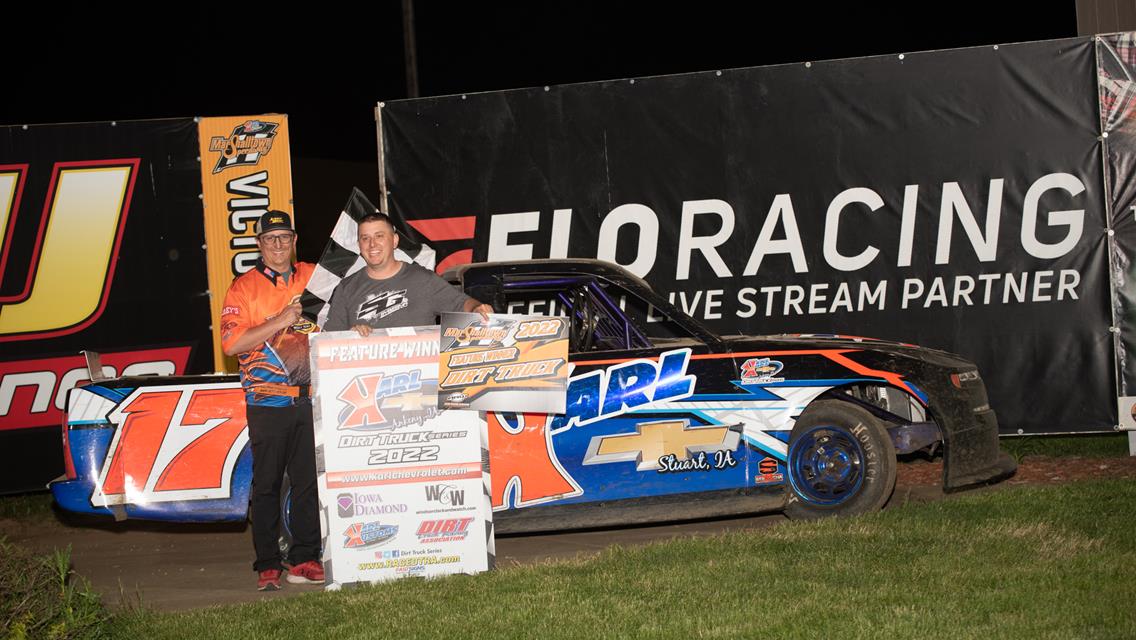 Logue Logs First Career Modified Win at the Marshalltown High Banks