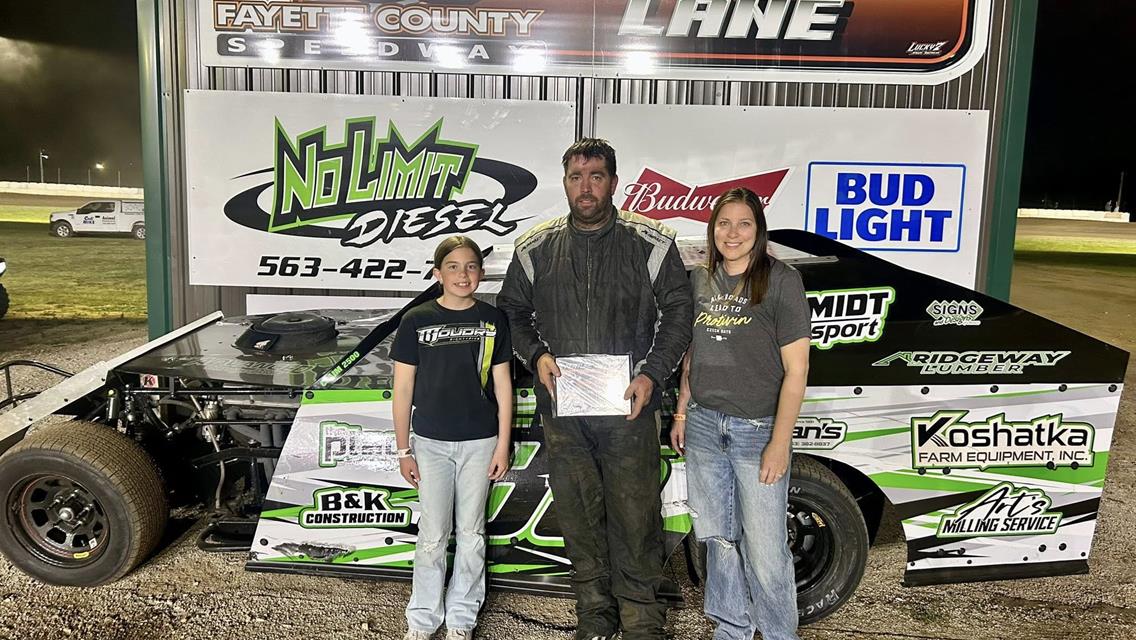 Moss, Schlangen, Moudry &amp; Fels Capture Big Wins at Fayette County Speedway