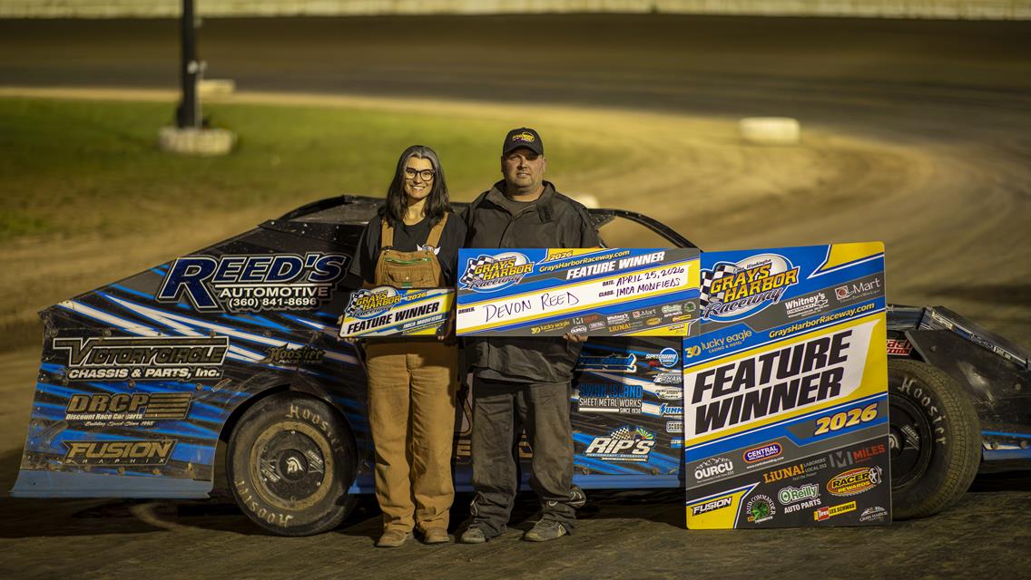 Devon Reed, Brad Martin, and Austin Kerrigan win Round 2 at Grays Harbor Raceway
