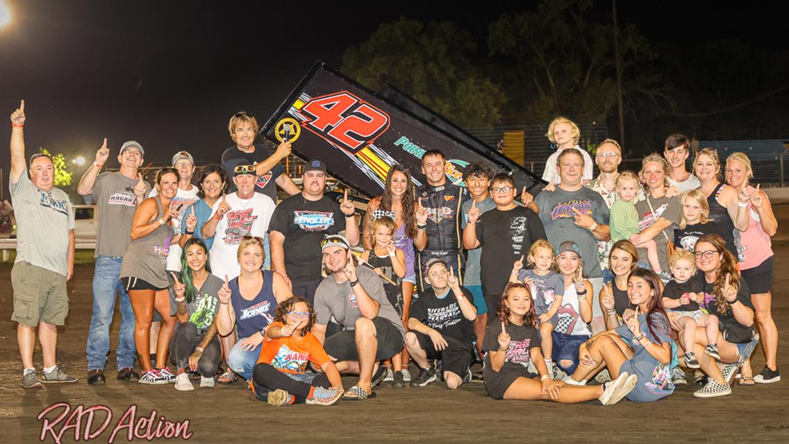 Hagar Posts 11th Feature Triumph During 13th Start of Sprint Car Season