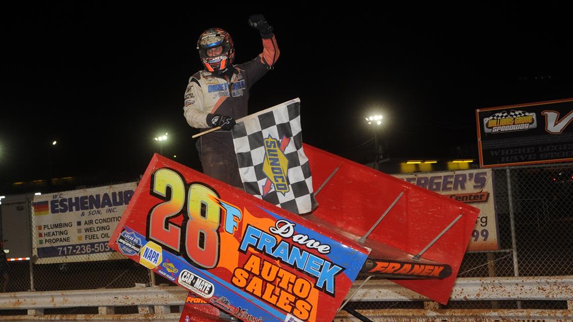 Davie Franek Parks It in Victory Lane at Williams Grove Speedway