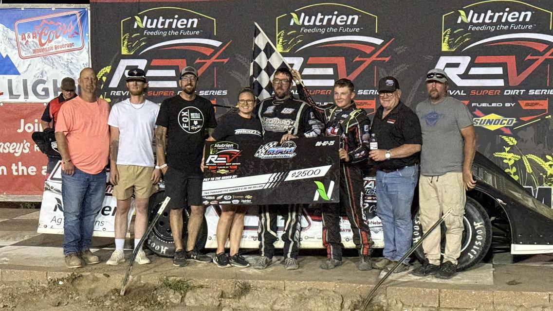 Josh Leonard takes Kansas-Swing Weekend Win with POWRi REV Super Dirt Series