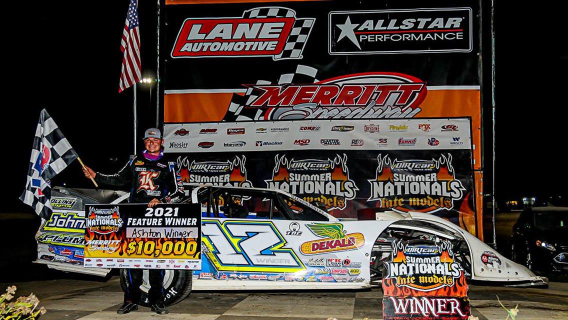 Ashton Winger Wins DIRTcar Summer Nationals Finale at Merritt Speedway