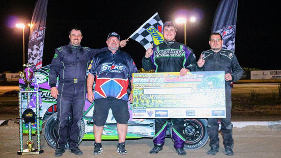 Raffurty races to $5,000 payday in Stealth Racing IMCA Modified Lite STARS Series Sugar Bowl Winter Nationals