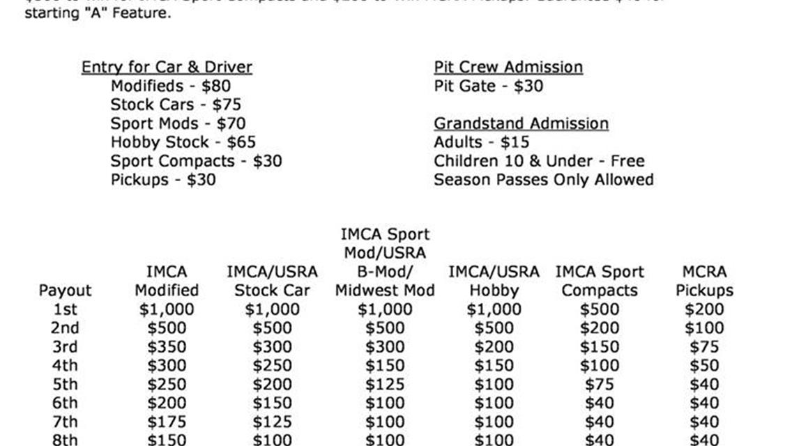 2nd Annual Fall Classic - Saturday October 6th