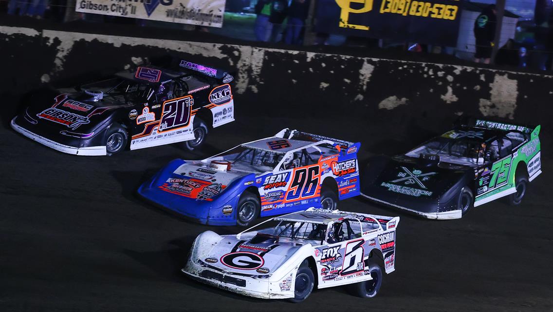 Farmer City Raceway (Farmer City, IL) – World of Outlaws Case Late Model Series – Illini 100 – April 12th-13th, 2024. (Josh James Artwork)