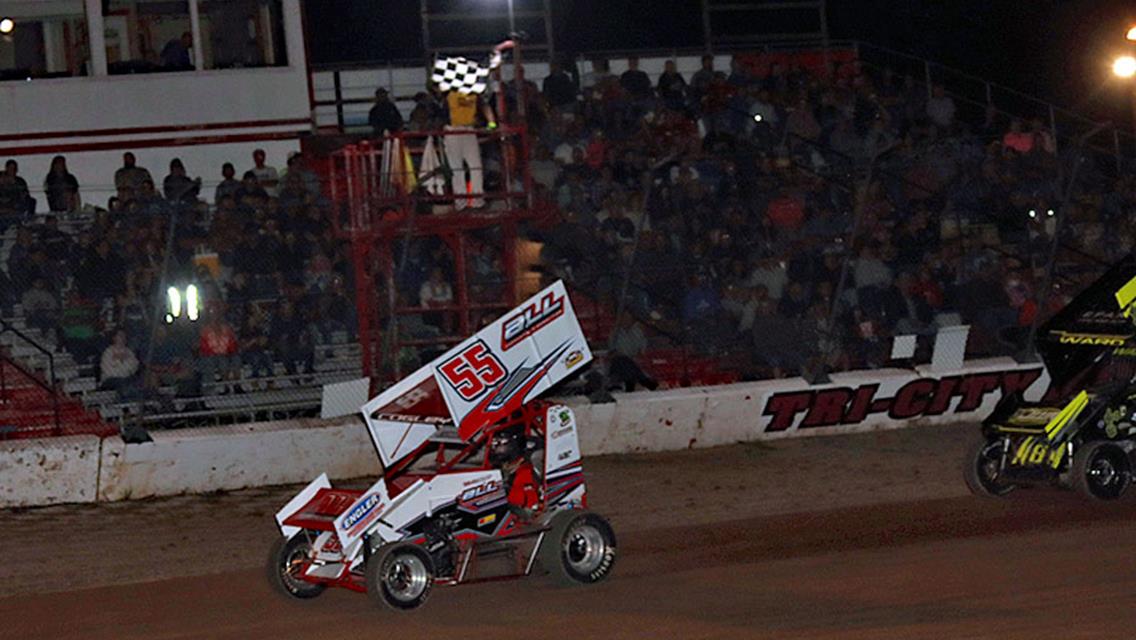 MATT COGLEY LEAVES VICTORIOUS FROM TRI-CITY MOTOR SPEEDWAY