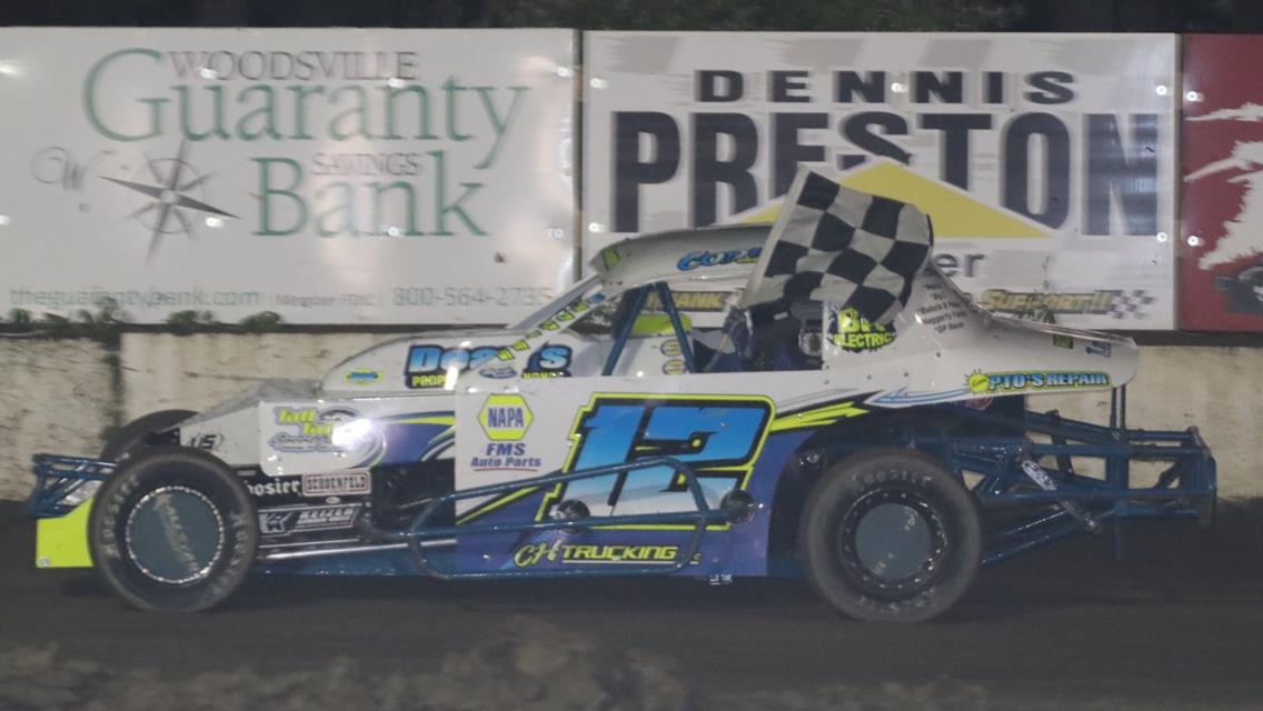 Jason Gray back on top as first repeat winner in the DIRTcar Sabil &amp; Sons Sportsman Modifieds Phil Hayes gets his first win in the LaValley Building S