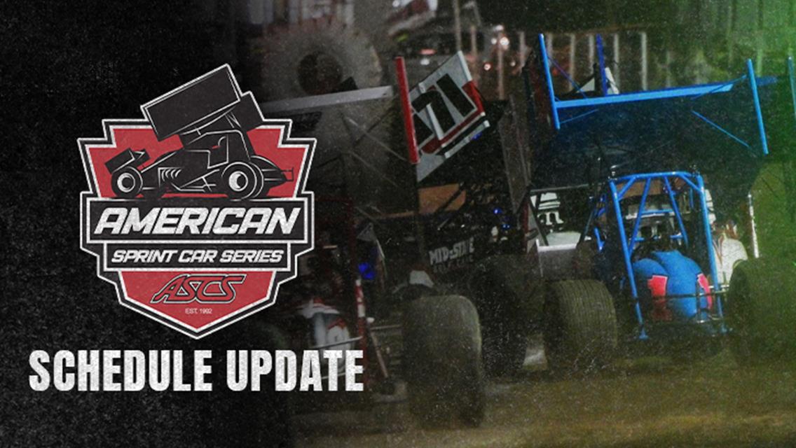 Schedule Update: ASCS National Shifts Montana Swing To August