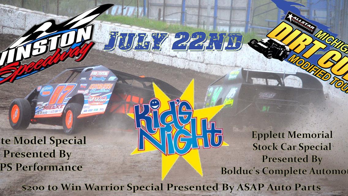 Michigan Dirt Cup Modifieds at Winston Speedway and Kid's Night!