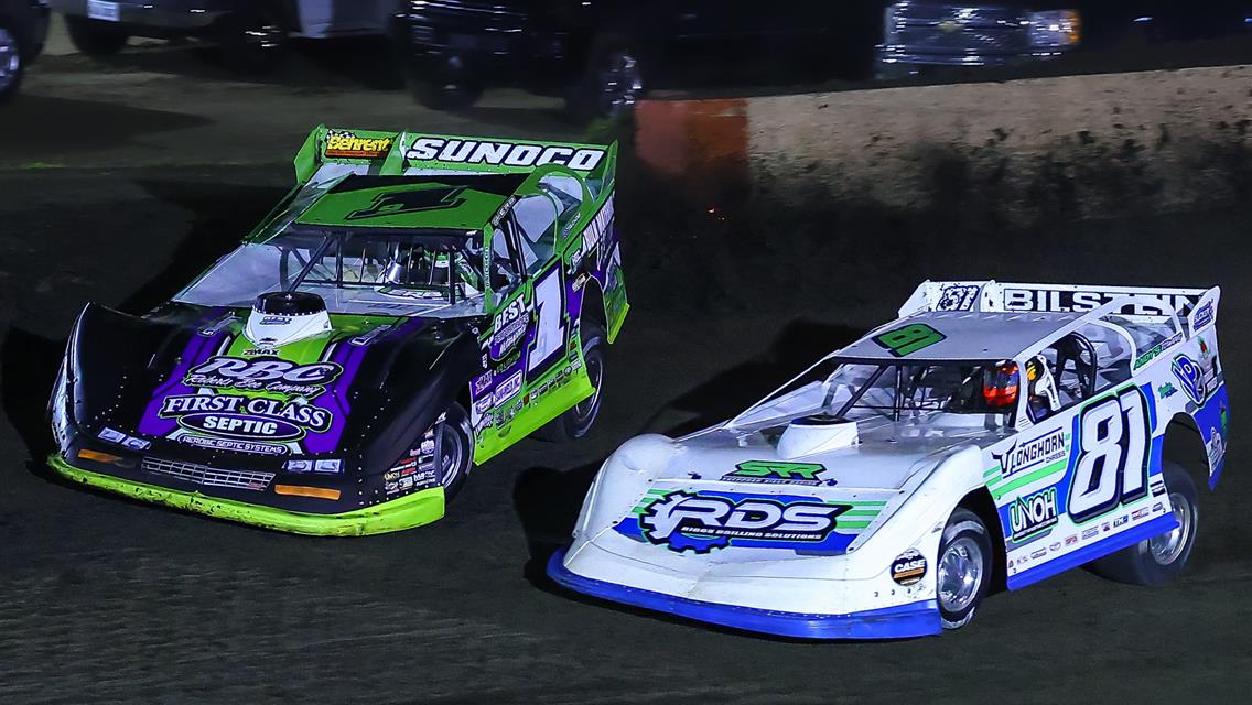 Farmer City Raceway (Farmer City, IL) – World of Outlaws Case Late Model Series – Illini 100 – April 12th-13th, 2024. (Josh James Artwork)