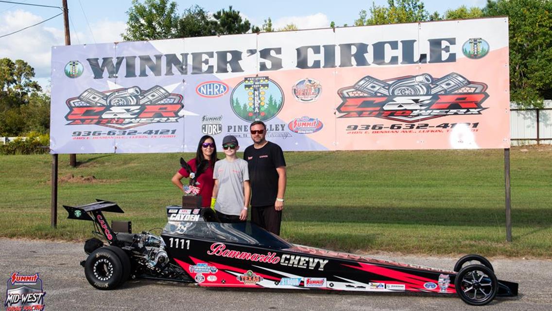 Cayden Duell named in Top 10 of DragChamp 10-12 Jr Dragster Racer