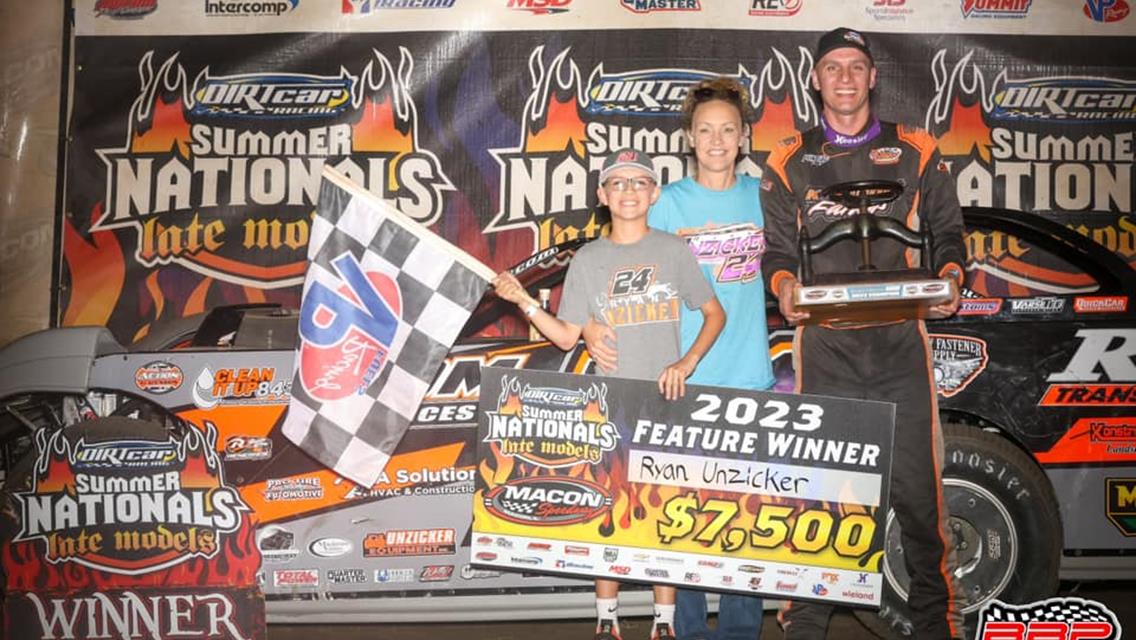 Macon Speedway (Macon, IL) – DIRTcar Summer Nationals – Herald &amp; Review 100 – July 6th, 2023. (Brendon Bauman photo)