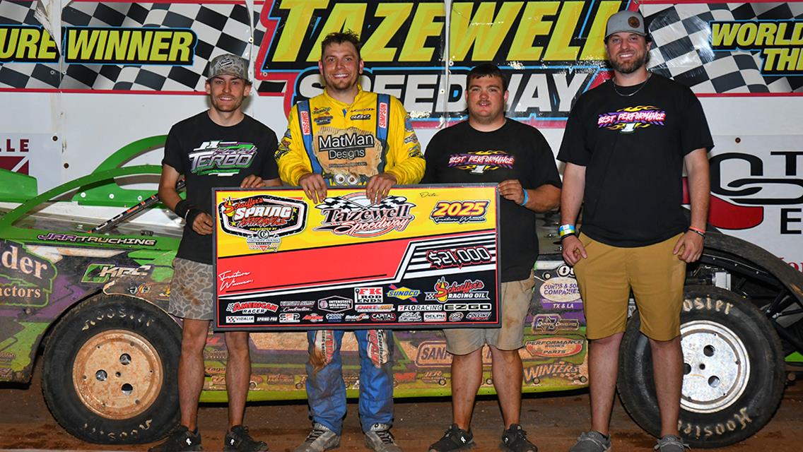 Tazewell Speedway (Tazewell, TN) – Schaeffer’s Spring Nationals – Lil&#39; Bill Corum Memorial – April 19th, 2025. (Michael Moats photo)