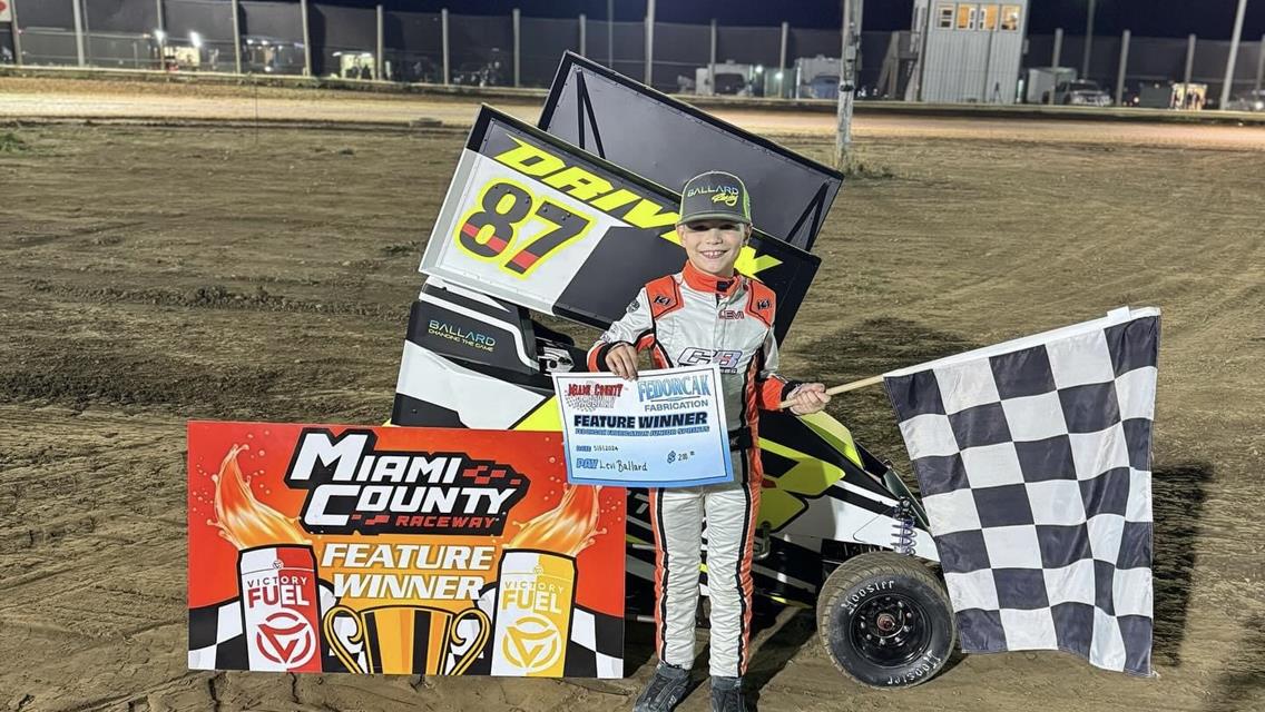 Perry, Drake, Malicoat, Flatt, and Ballard Battles to NOW600 Weekly Racing Victory at Miami County Raceway!