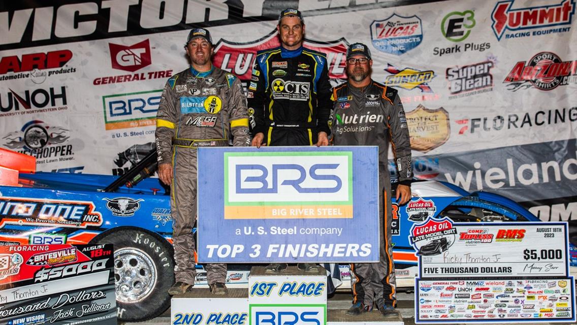 Batesville Motor Speedway (Batesville, AR) – Lucas Oil Late Model Dirt Series – Topless 100 – April 18th-19th, 2023. (Heath Lawson photo)