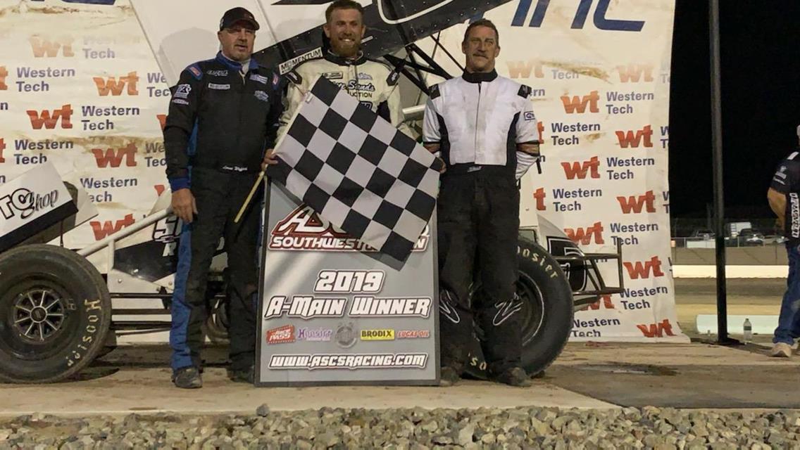 Kyle McCutcheon Takes ASCS Southwest Checkers At Vado Speedway Park
