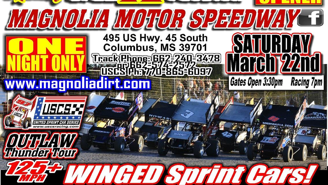 Season Opener at The MAG March 22nd