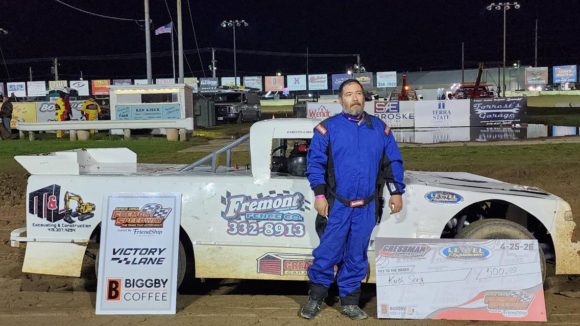Thomas opens Fremont season with win; Sebetto nips Rando for 305 victory; Sorg tames trucks