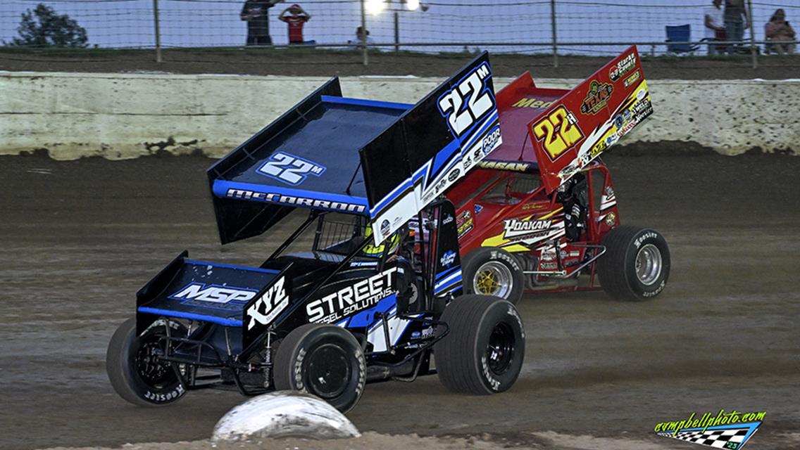 Vaughan wins second Modified feature of season, Valenti bags first Thunderstock win of year, and Hannagan sings in the rain in NRA Sprints.